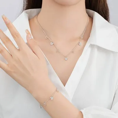 Dây Chuyền Bạc Nữ đính đá CZ Gấu Dễ Thương Amara LILI 181240 3