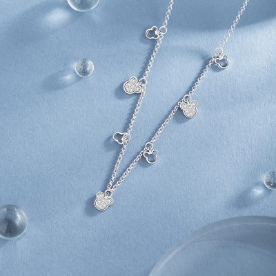 Dây Chuyền Bạc Nữ đính đá CZ Gấu Dễ Thương Amara LILI 181240 4