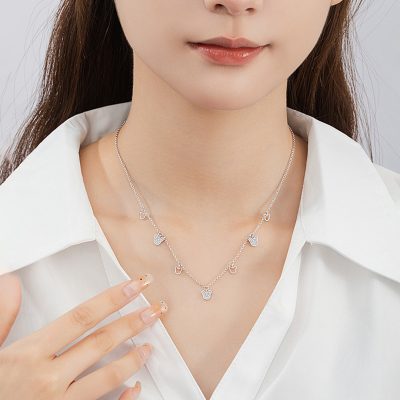 Dây Chuyền Bạc Nữ đính đá CZ Gấu Dễ Thương Amara LILI 181240 6