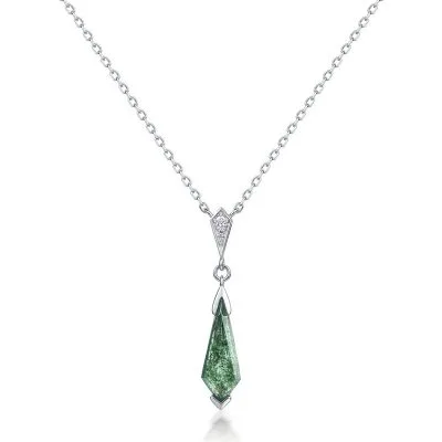 Dây Chuyền Bạc Nữ đính đá CZ Hình Giọt Nước Clara LILI 181393 1
