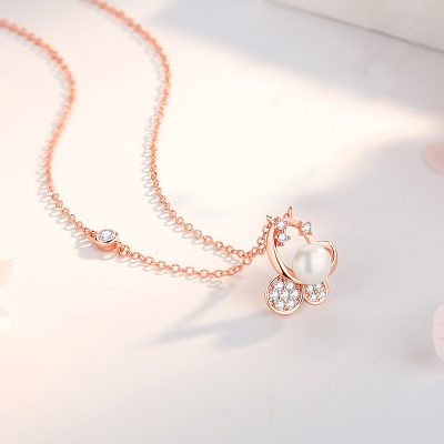 Dây Chuyền Bạc Nữ đính đá CZ Hình Hồ điệp Adelina LILI 181958 2