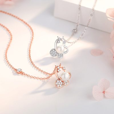 Dây Chuyền Bạc Nữ đính đá CZ Hình Hồ điệp Adelina LILI 181958 3