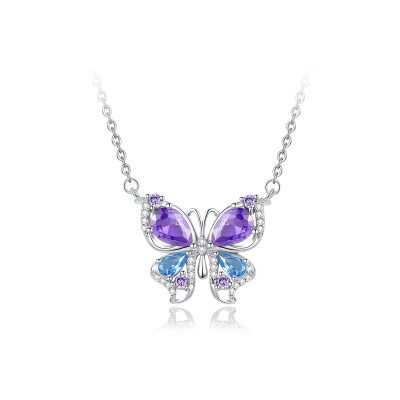 Dây Chuyền Bạc Nữ đính đá CZ Hình Hồ điệp Ariana LILI 181207 1