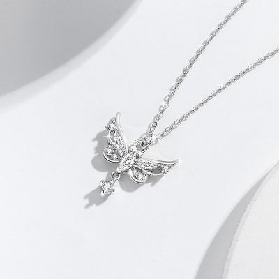 Dây Chuyền Bạc Nữ đính đá CZ Hình Hồ điệp Sofia LILI 180908 3