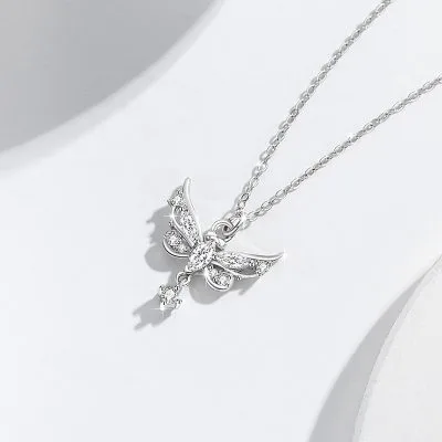 Dây Chuyền Bạc Nữ đính đá CZ Hình Hồ điệp Sofia LILI 180908 3