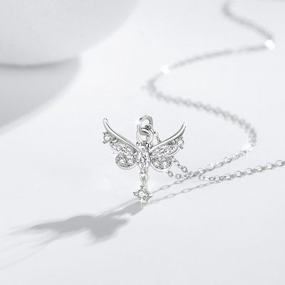 Dây Chuyền Bạc Nữ đính đá CZ Hình Hồ điệp Sofia LILI 180908 4