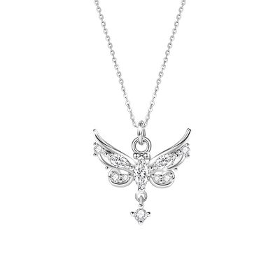 Dây Chuyền Bạc Nữ đính đá CZ Hình Hồ điệp Sofia LILI 180908 5