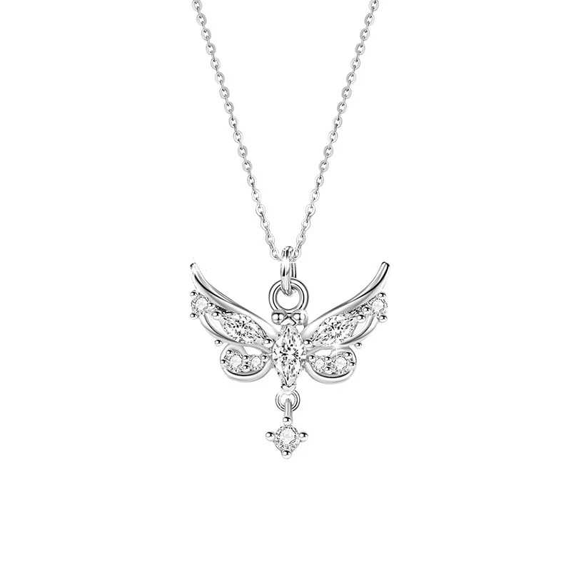 Dây Chuyền Bạc Nữ đính đá CZ Hình Hồ điệp Sofia LILI 180908 5