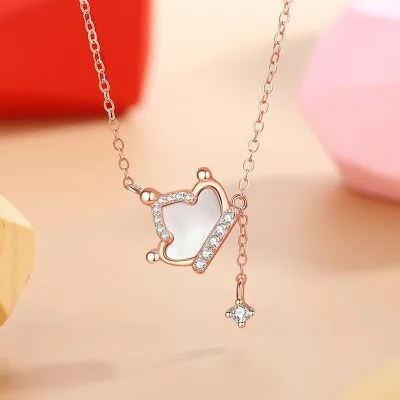 Dây Chuyền Bạc Nữ đính đá CZ Hình Vương Miện Zoey LILI 181045 1
