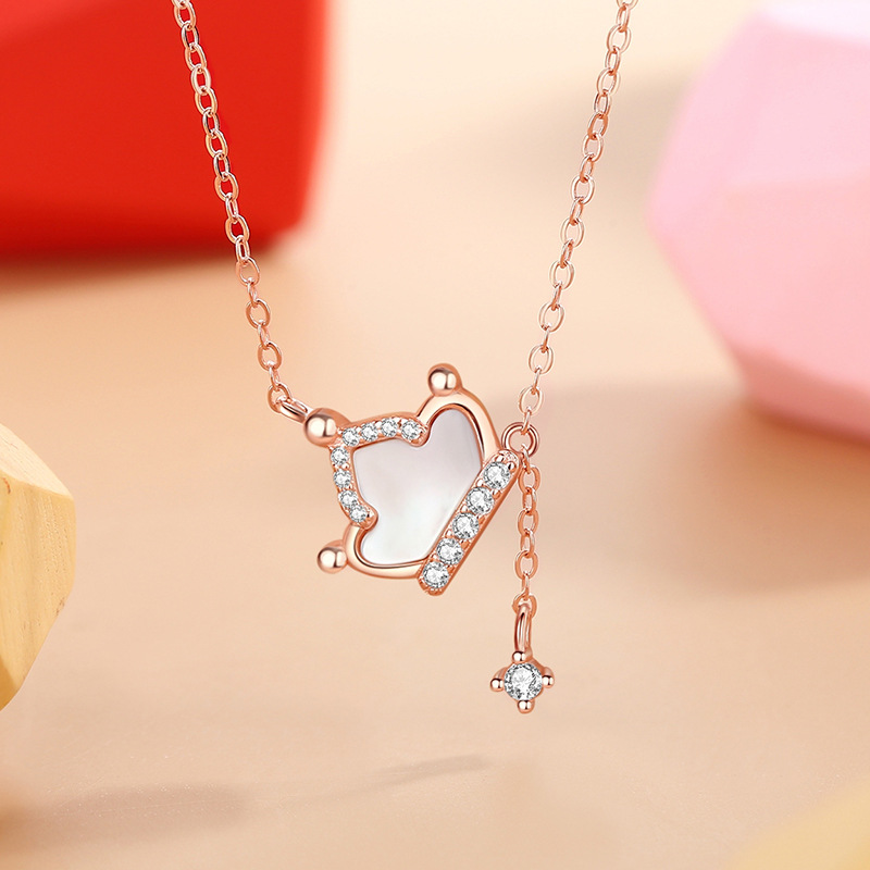 Dây Chuyền Bạc Nữ đính đá CZ Hình Vương Miện Zoey LILI 181045 1