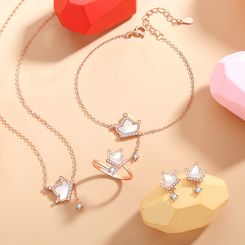 Dây Chuyền Bạc Nữ đính đá CZ Hình Vương Miện Zoey LILI 181045 4