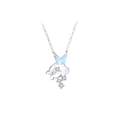 Dây Chuyền Bạc Nữ đính đá CZ Hồ điệp Alana LILI 181589 5