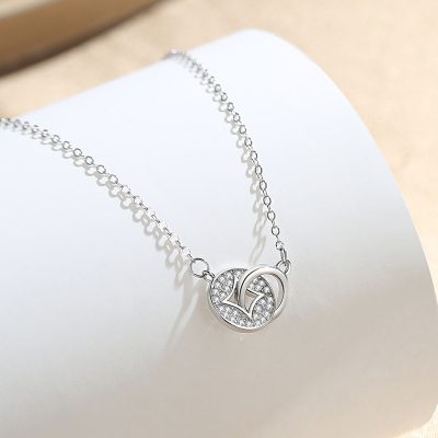 Dây Chuyền Bạc Nữ đính đá CZ Kim Tiền Josie LILI 181111 2