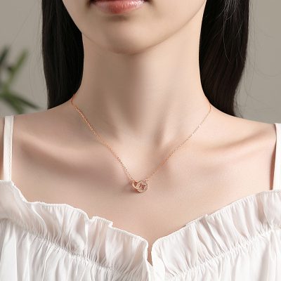 Dây Chuyền Bạc Nữ đính đá CZ Kim Tiền Josie LILI 181111 4