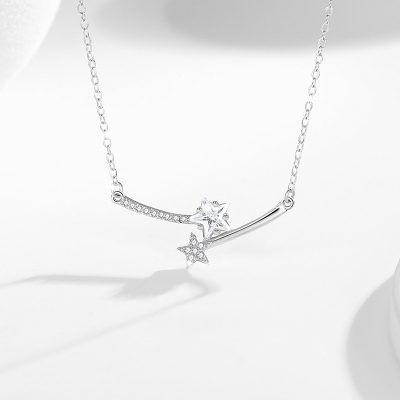 Dây Chuyền Bạc Nữ đính đá CZ Ngôi Sao May Mắn Lainey LILI 180965 1