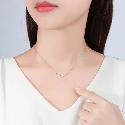 Dây Chuyền Bạc Nữ đính đá CZ Ngôi Sao May Mắn Lainey LILI 180965 2