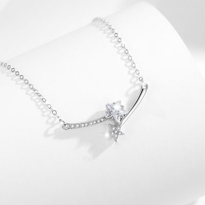 Dây Chuyền Bạc Nữ đính đá CZ Ngôi Sao May Mắn Lainey LILI 180965 3