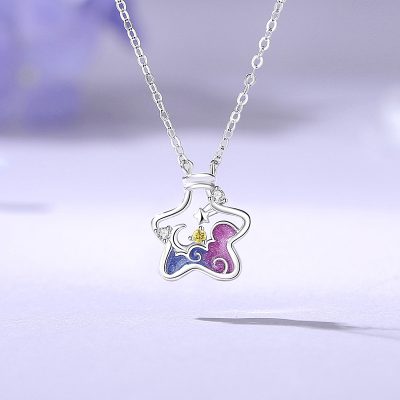 Dây Chuyền Bạc Nữ đính đá CZ Ngôi Sao ước Nguyện Sophie LILI 181052 1