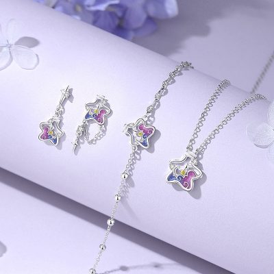 Dây Chuyền Bạc Nữ đính đá CZ Ngôi Sao ước Nguyện Sophie LILI 181052 5