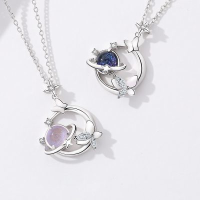 Dây Chuyền Bạc Nữ đính đá CZ Sao Hồ điệp Anna LILI 181159 1