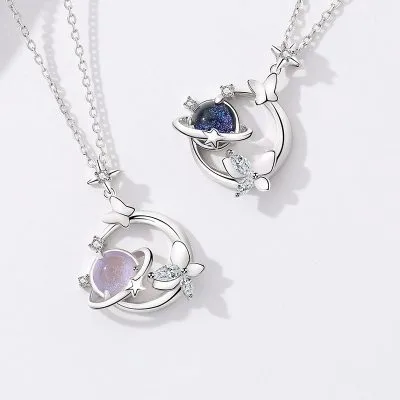 Dây Chuyền Bạc Nữ đính đá CZ Sao Hồ điệp Anna LILI 181159 1