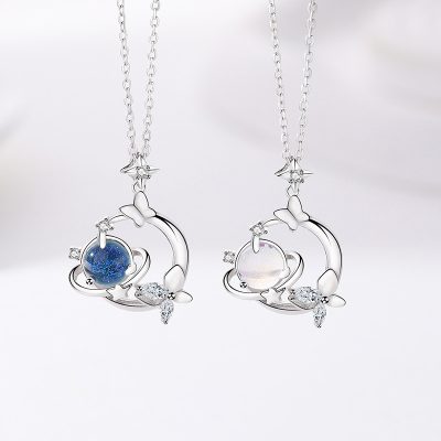 Dây Chuyền Bạc Nữ đính đá CZ Sao Hồ điệp Anna LILI 181159 2