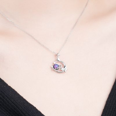 Dây Chuyền Bạc Nữ đính đá CZ Sao Hồ điệp Anna LILI 181159 3