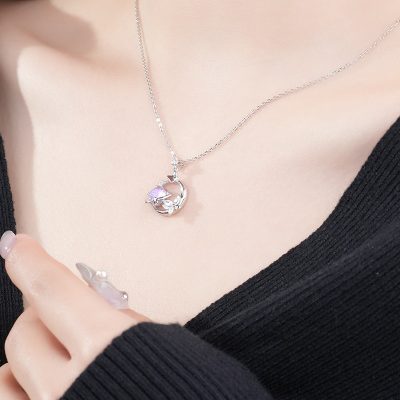 Dây Chuyền Bạc Nữ đính đá CZ Sao Hồ điệp Anna LILI 181159 4