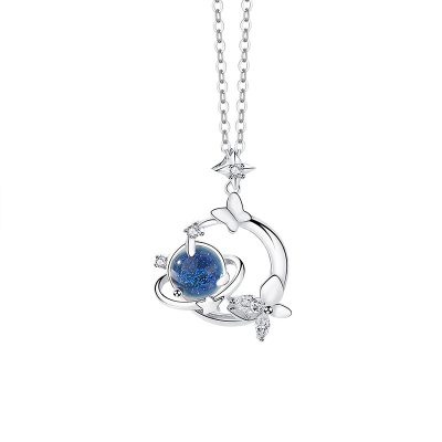 Dây Chuyền Bạc Nữ đính đá CZ Sao Hồ điệp Anna LILI 181159 5