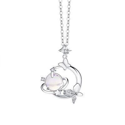 Dây Chuyền Bạc Nữ đính đá CZ Sao Hồ điệp Anna LILI 181159 6