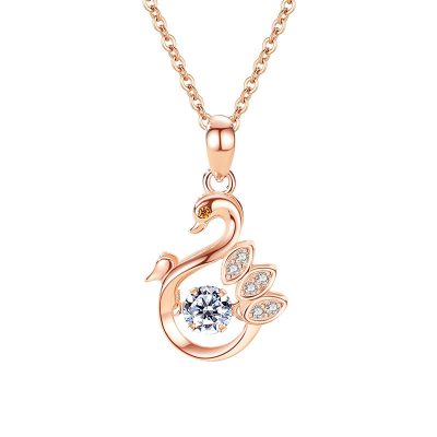 Dây Chuyền Bạc Nữ đính đá CZ Thiên Nga Swan LILI 181275 6
