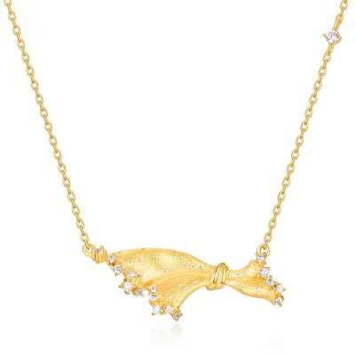 Dây Chuyền Bạc Nữ đính đá CZ Váy Công Chúa Vivian LILI 181387 1