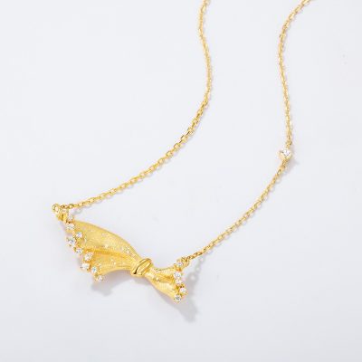 Dây Chuyền Bạc Nữ đính đá CZ Váy Công Chúa Vivian LILI 181387 2