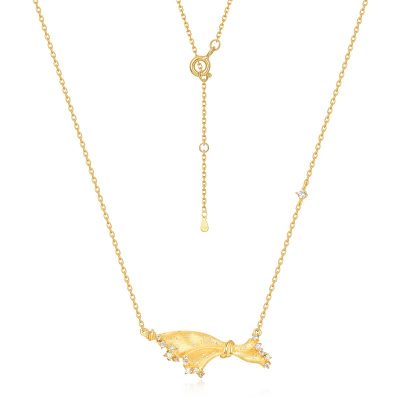 Dây Chuyền Bạc Nữ đính đá CZ Váy Công Chúa Vivian LILI 181387 4