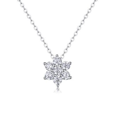 Dây Chuyền Bạc Nữ đính Kim Cương Moissanite Bông Tuyết Josie LILI 181408 1