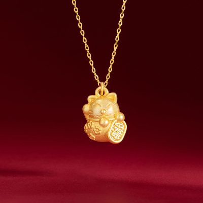 Dây Chuyền Bạc Nữ Mèo Thần Tài May Mắn Hazel LILI 180942 4