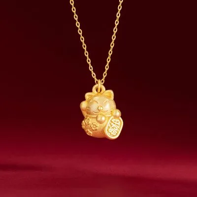 Dây Chuyền Bạc Nữ Mèo Thần Tài May Mắn Hazel LILI 180942 4