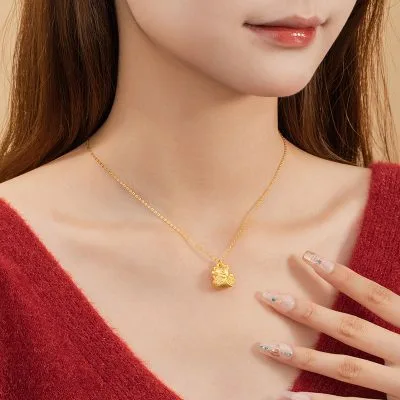 Dây Chuyền Bạc Nữ Mèo Thần Tài May Mắn Hazel LILI 180942 5