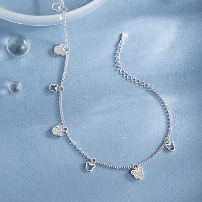 Lắc Chân Bạc Nữ đính đá CZ Gấu Dễ Thương Ailany LILI 180260 4