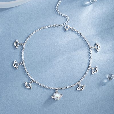 Lắc Chân Bạc Nữ đính đá CZ Ngôi Sao May Mắn Marjorie LILI 180268 1