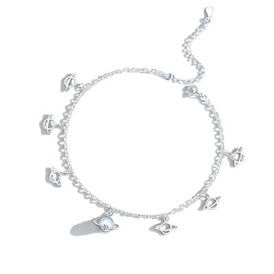 Lắc Chân Bạc Nữ đính đá CZ Ngôi Sao May Mắn Marjorie LILI 180268 2