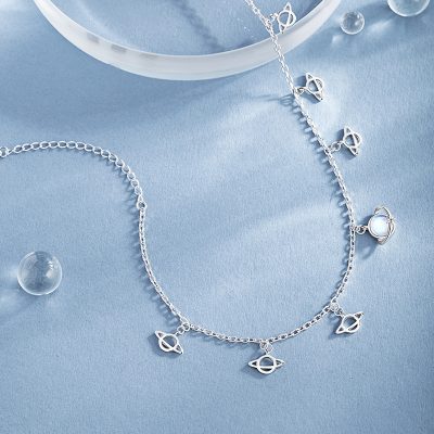 Lắc Chân Bạc Nữ đính đá CZ Ngôi Sao May Mắn Marjorie LILI 180268 5