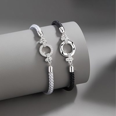 Lắc Tay Bạc Cặp đôi đính đá CZ Scottie LILI 180275 1