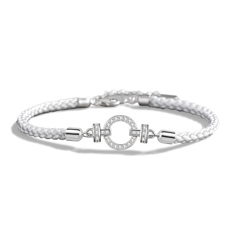 Lắc Tay Bạc Cặp đôi đính đá CZ Scottie LILI 180275 6