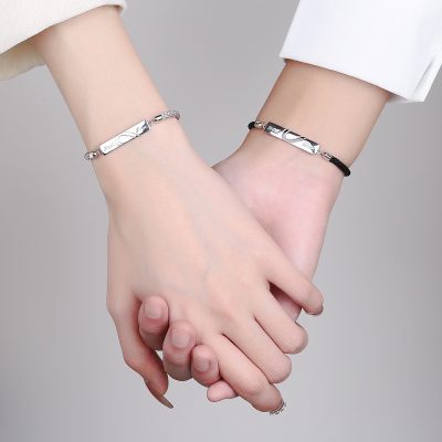 Lắc Tay Bạc Cặp đôi Trái Tim Ghép đôi Real Love LILI 180285 2