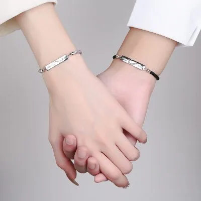 Lắc Tay Bạc Cặp đôi Trái Tim Ghép đôi Real Love LILI 180285 2