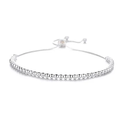 Lắc Tay Bạc Nữ Dây Rút Chuỗi Hạt Tròn Emma LILI 180817 5