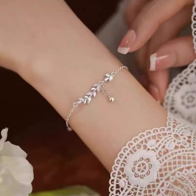 Lắc Tay Bạc Nữ đính đá CZ Vòng Nguyệt Quế Elani LILI 180572 5