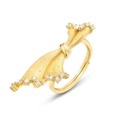 Nhẫn Bạc Nữ đính đá CZ Hình Chiếc Vay Công Chúa Isabella LILI 180848 1