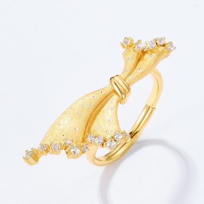 Nhẫn Bạc Nữ đính đá CZ Hình Chiếc Vay Công Chúa Isabella LILI 180848 3